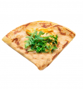 Crepe with cheddar and ham